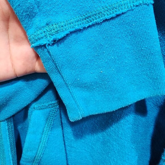 Hollister Women's Size S Blue Logo Graphic Full Zip Hoodie Pockets - Picture 8 of 14